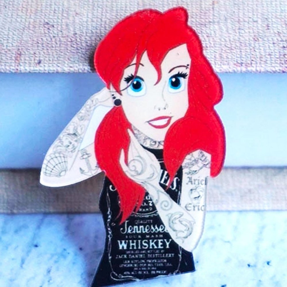 Punk Rock Ariel Acrylic Pin